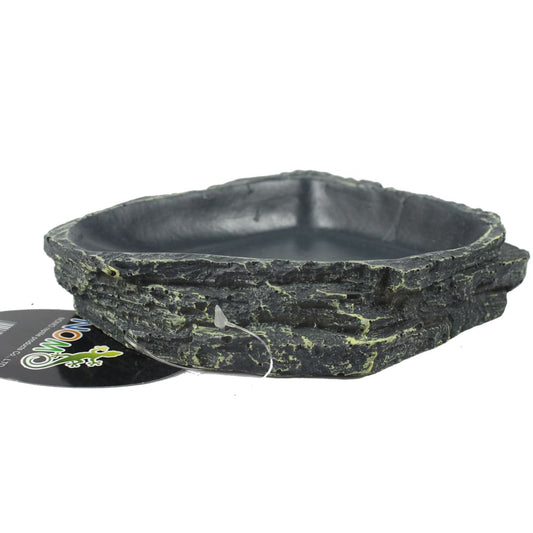 Bebedero/Comedero de resina – Imitación piedra