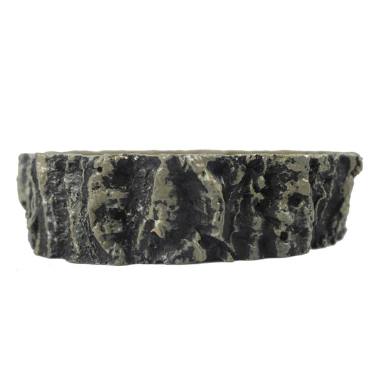 Bebedero/Comedero de resina – Tronco profundo