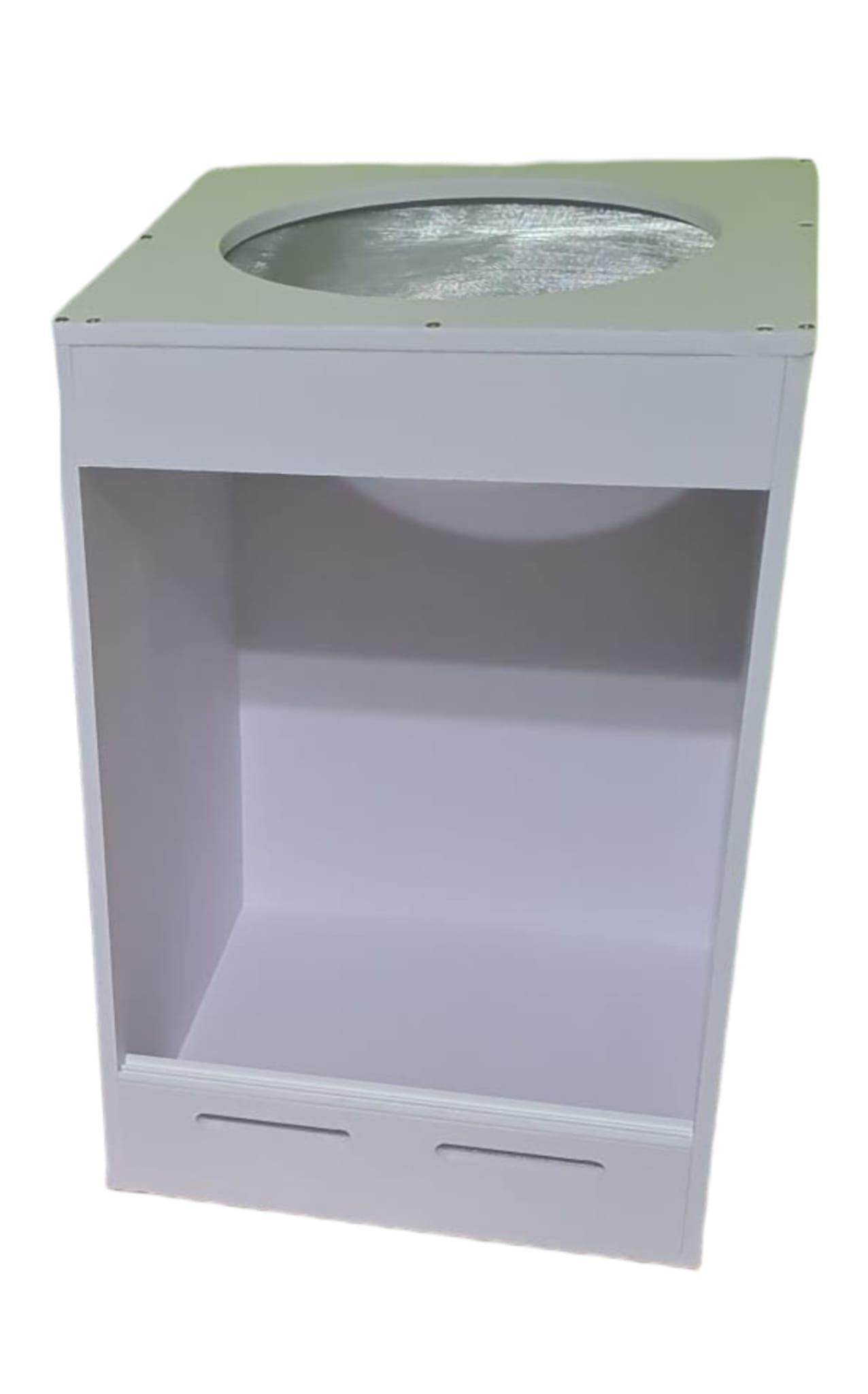 Terrarios verticales de PVC blanco con puertas de cristal