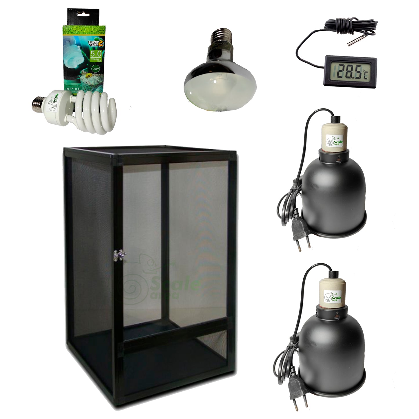 Terrario para camaleón completo