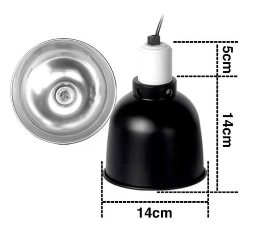 Campana portalámparas con casquillo cerámico